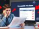 Beginner investor reviewing top 10 investing mistakes checklist with warning signs and declining financial charts