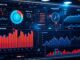 Futuristic data analytics dashboard with real-time trends and AI-driven insights