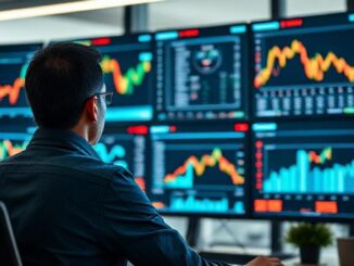 Investor analyzing real-time financial data using SignalScope market intelligence dashboard