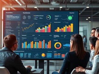 Business professionals using InsightMotive dashboard to analyze real-time market data and drive strategic decisions with confidence.